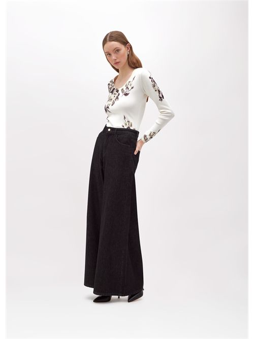 Maglia con stampa a fiori BLUGIRL BLUMARINE | RF5070MAB01/P9094